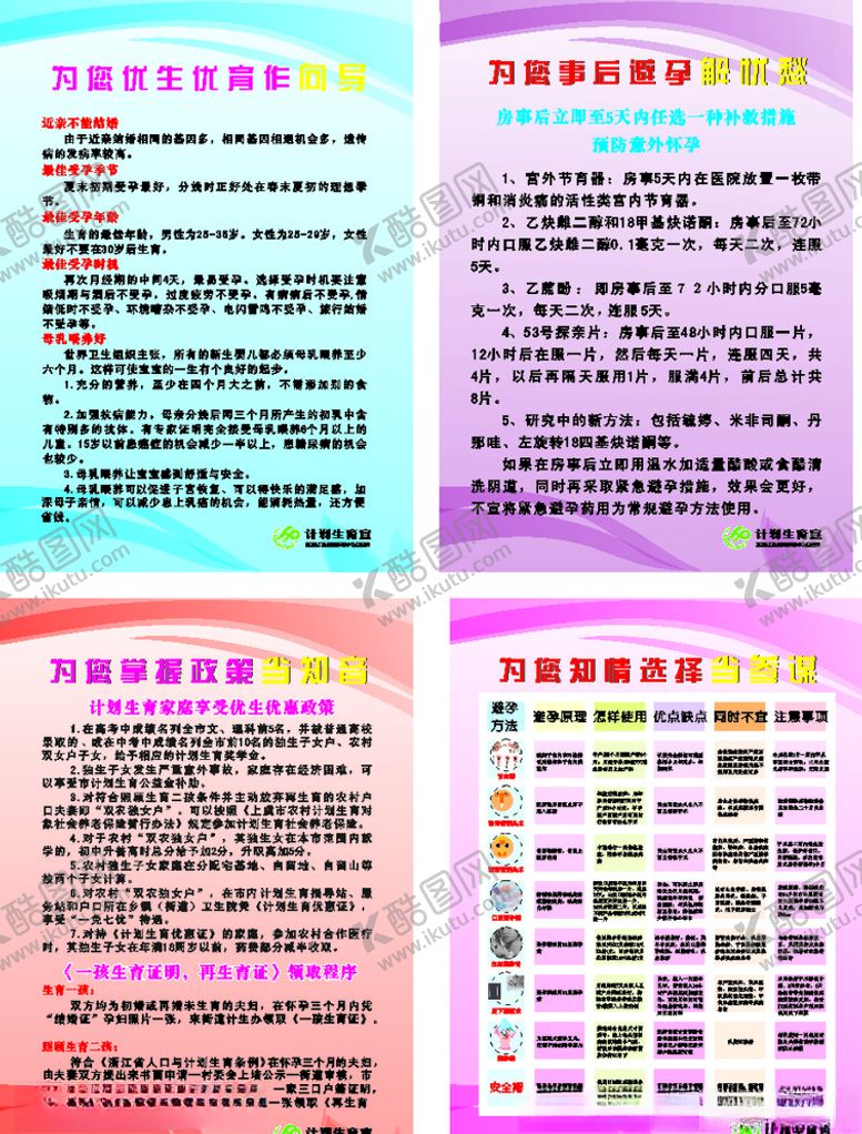 编号：38624710311338153133【酷图网】源文件下载-计生展板