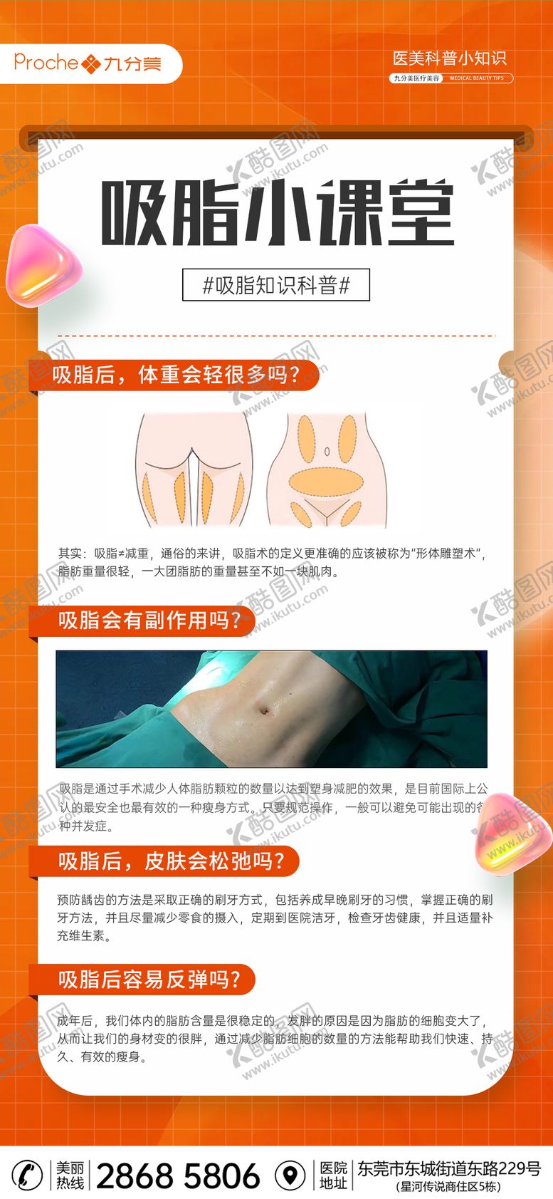 编号：31517011202156361367【酷图网】源文件下载-医美吸脂科普海报
