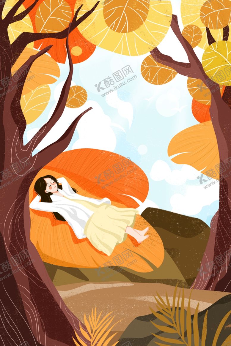 编号：12127609182051221112【酷图网】源文件下载-立秋插画