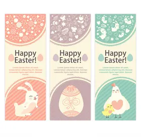 可爱兔子贺卡设计