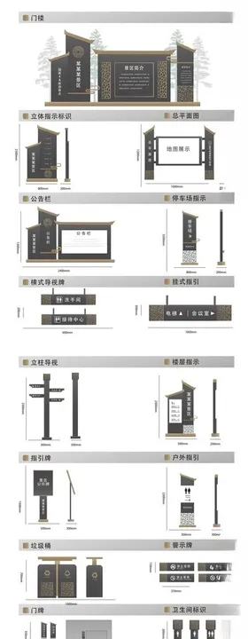 导视系统指示牌