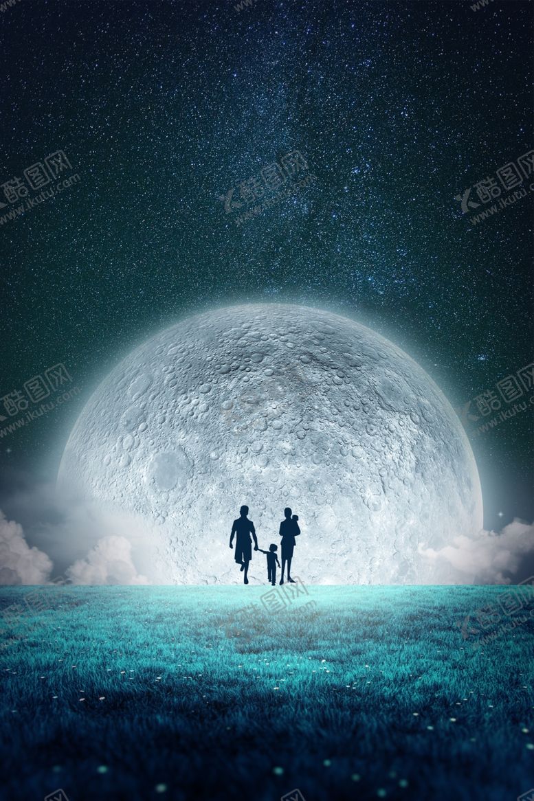 编号：40129705010804373314【酷图网】源文件下载-唯美月亮背景