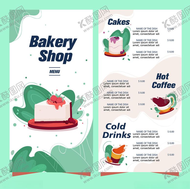 编号：48872004022240111992【酷图网】源文件下载-面包店菜单设计模板