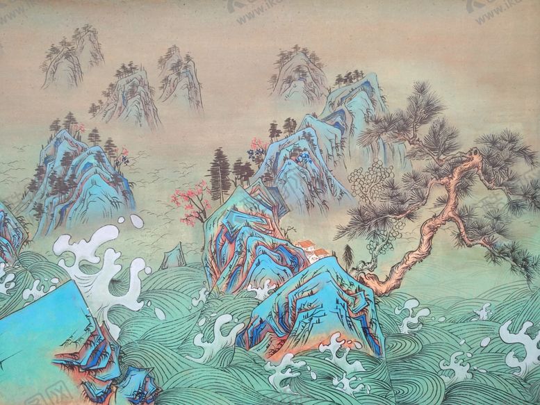 编号：35378601251119488624【酷图网】源文件下载-国潮青山绿水