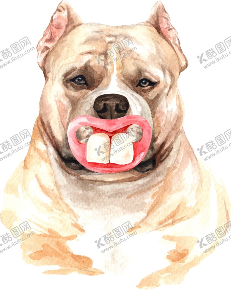编号：90832907140422539165【酷图网】源文件下载-水彩绘画可爱小狗