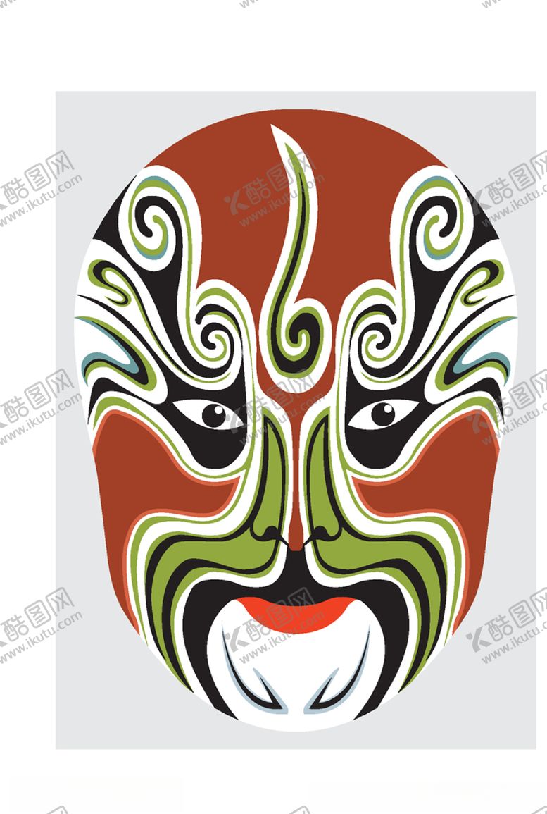 编号：78390210121430153275【酷图网】源文件下载-中国风传统京剧脸谱
