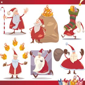 圣诞老人欢乐形象集合