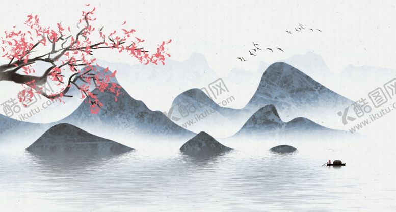 编号：14041910272004599092【酷图网】源文件下载-水墨山水