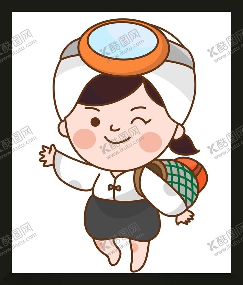 编号：27681601291132421889【酷图网】源文件下载-手绘儿童女孩