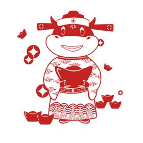 牛年剪纸