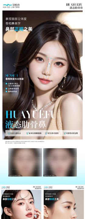 医美液态肋骨鼻系列海报