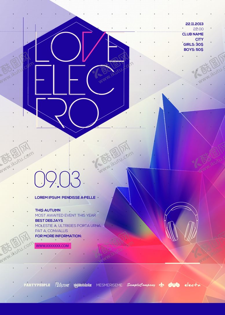 编号：68672609230150424605【酷图网】源文件下载-欧美时尚几何撞色海报