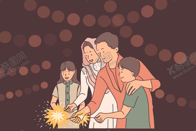 编号：28840607090225038105【酷图网】源文件下载-简约人物生活形象插画
