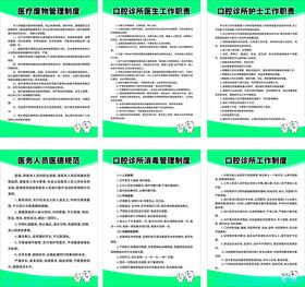口腔诊所制度排版