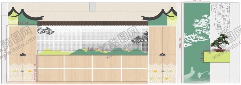 编号：75773111202128467243【酷图网】源文件下载-走廊墙面设计