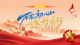 不忘初心继续前行海报