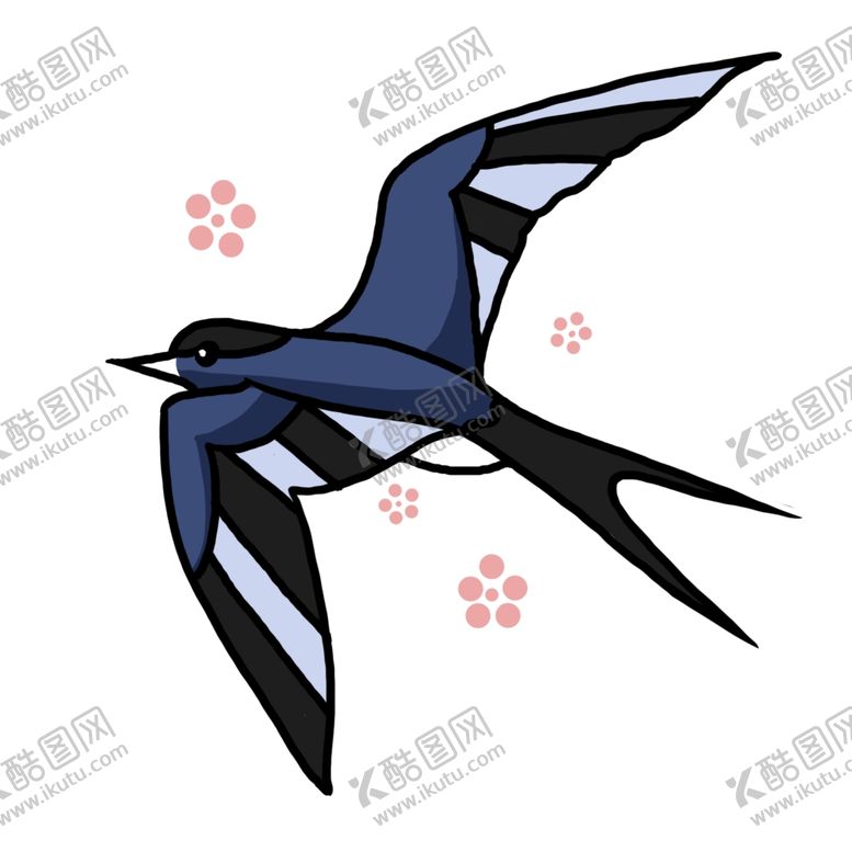 编号：95818007122207085709【酷图网】源文件下载-卡通手绘小燕子
