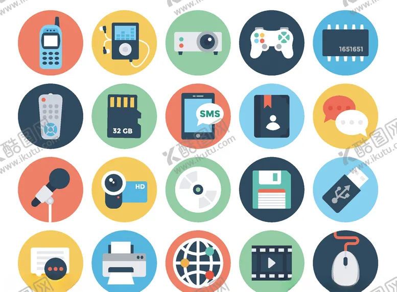 编号：19720906261556222185【酷图网】源文件下载-商务办公图标