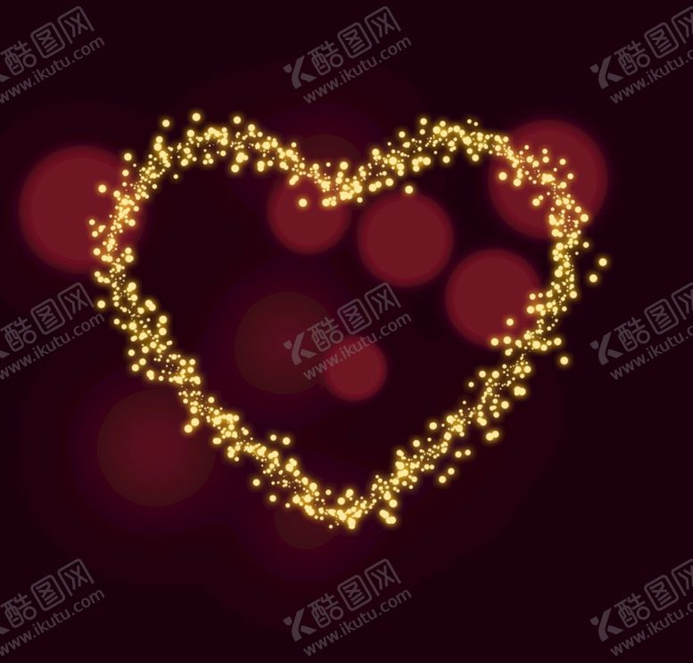 编号：49992310160152274449【酷图网】源文件下载-金色爱心