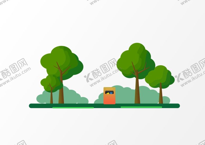 编号：35611910011033332125【酷图网】源文件下载-绿色植物树木元素
