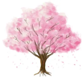 手绘粉色桃花免扣素材图片