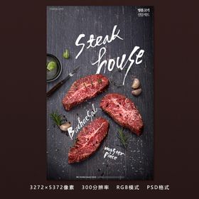 精美牛肉主题海报