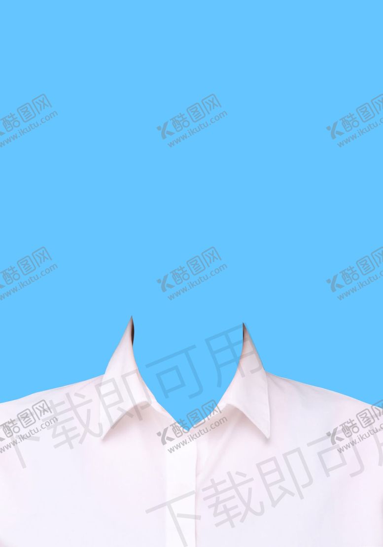 编号：43896605071413346437【酷图网】源文件下载-男士证件照白衬衫模板