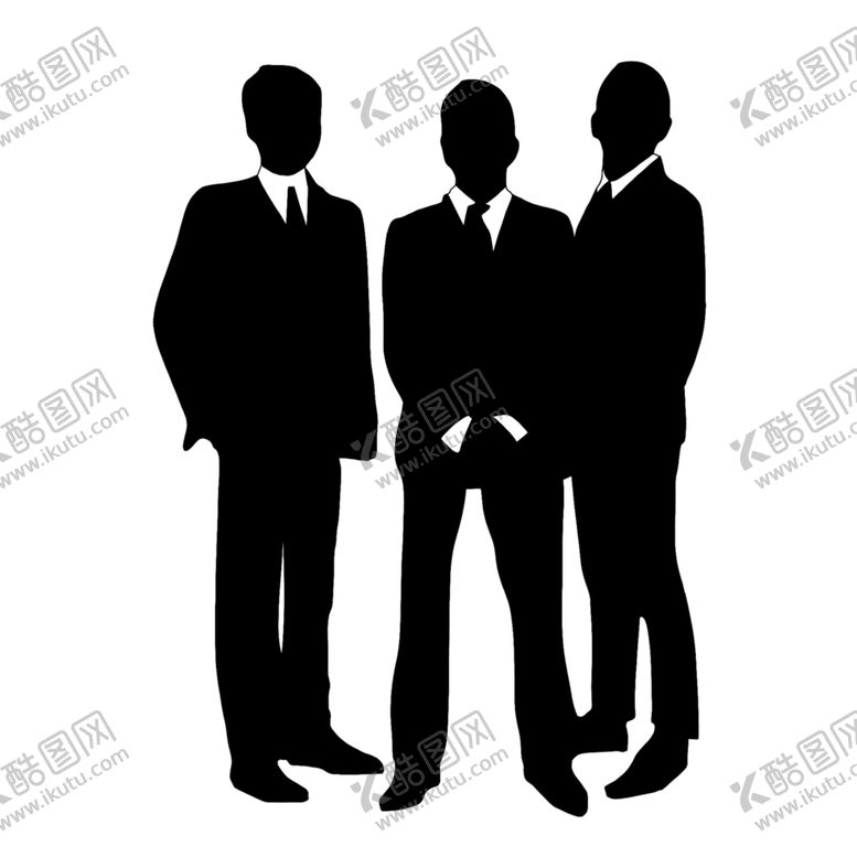 编号：86049407040213492006【酷图网】源文件下载-商务人物剪影