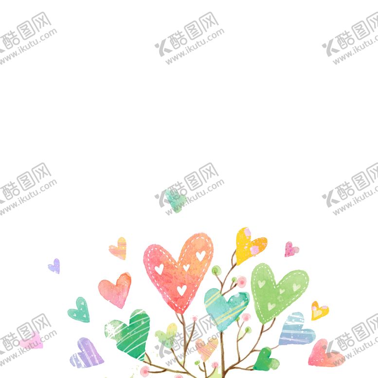 编号：91533805100949385866【酷图网】源文件下载-多彩爱心树