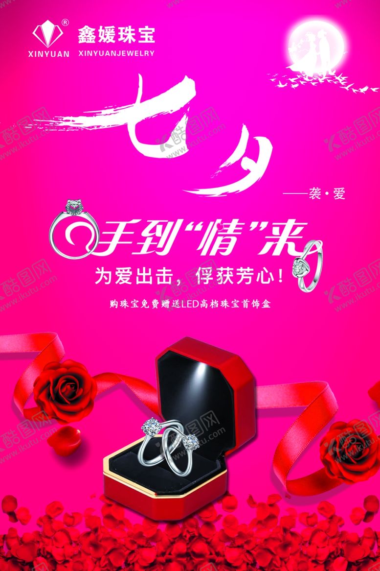 编号：93294407060047155482【酷图网】源文件下载-七夕珠宝吊旗