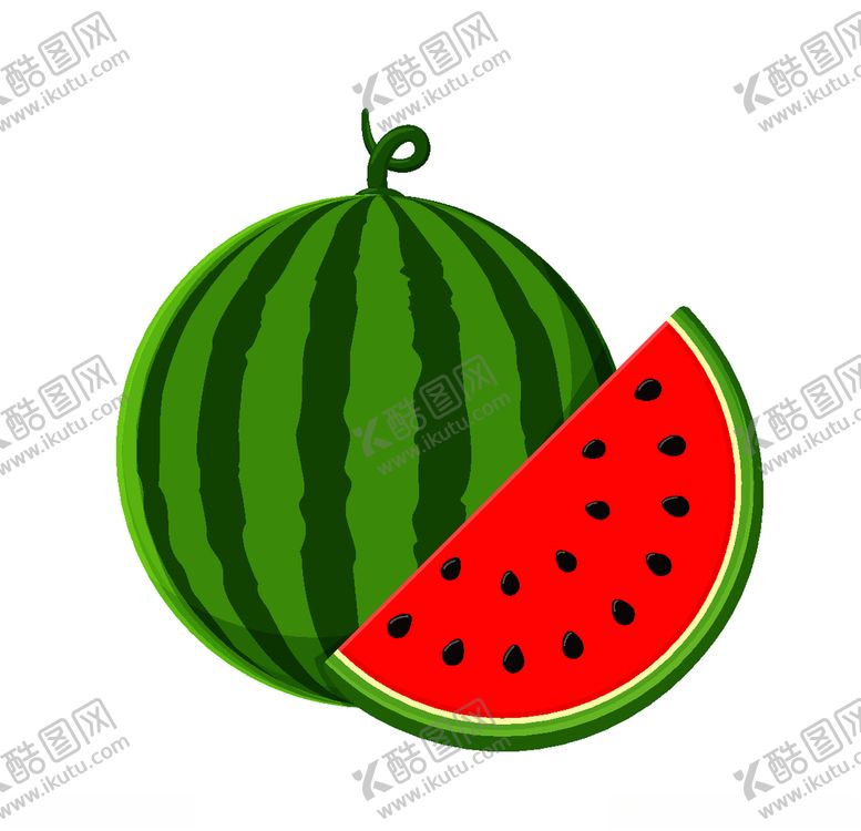 编号：57160510110216487387【酷图网】源文件下载-西瓜矢量图