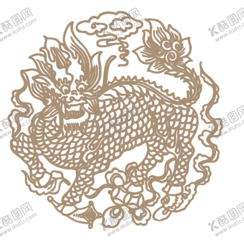 编号：57065607030740241295【酷图网】源文件下载-中国古典神兽图案