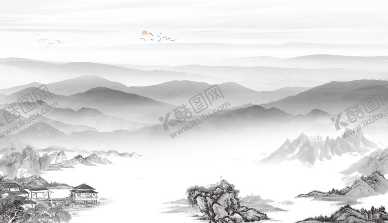 编号：97873607091458472513【酷图网】源文件下载-水墨画