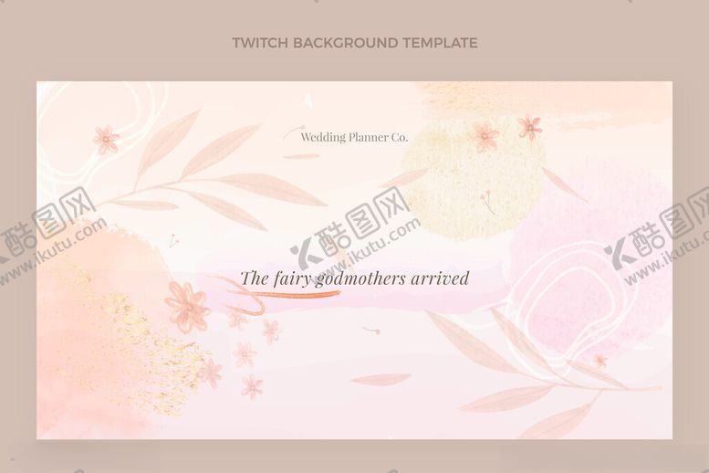 编号：44336304011545527624【酷图网】源文件下载-淡雅花卉背景婚礼邀请函