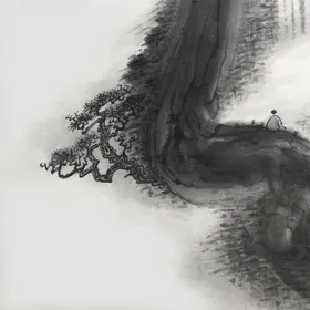 国画虫鱼飞白风景