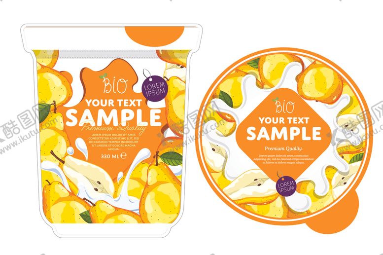 编号：25366709271807184233【酷图网】源文件下载-水果酸奶