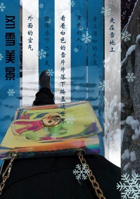 冬雪衣服海报