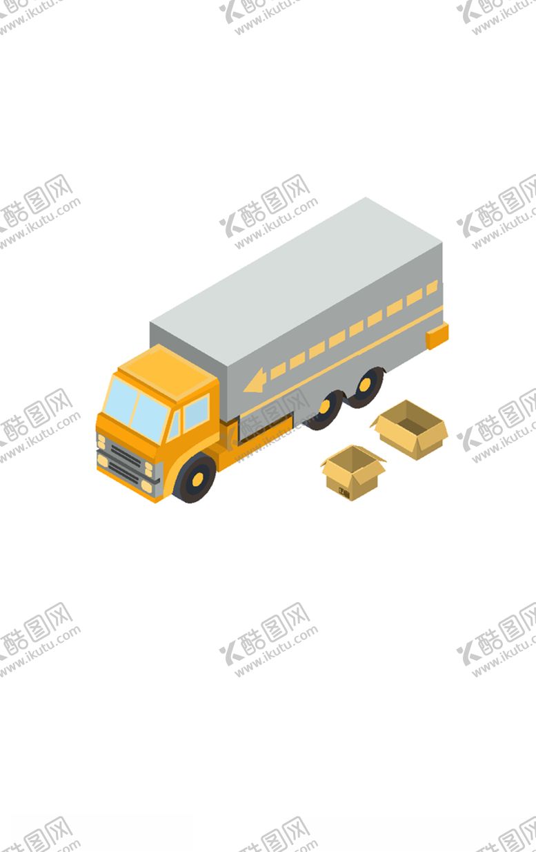 编号：42057509270032441971【酷图网】源文件下载-快递物流运送车矢量图