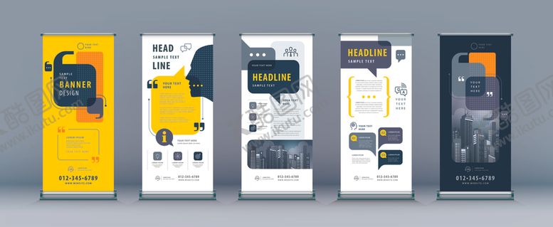 编号：94966509190956588382【酷图网】源文件下载-矢量易拉宝展板pop广告画册