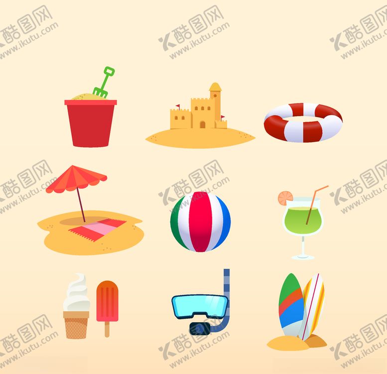 编号：28196305181515357019【酷图网】源文件下载-夏日元素