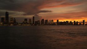 城市夜景灯光建筑风景