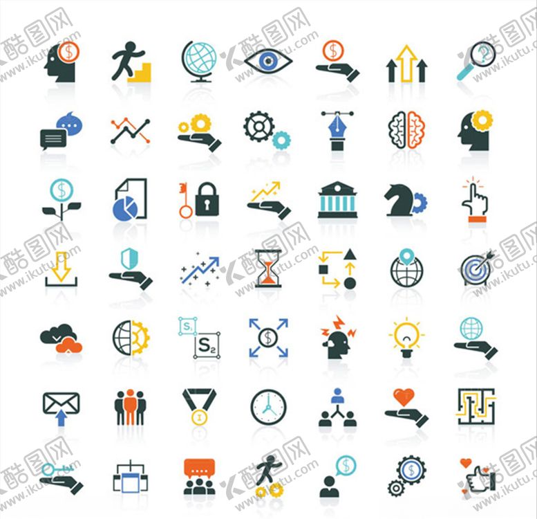 编号：31879210100931377477【酷图网】源文件下载-矢量办公商务图标