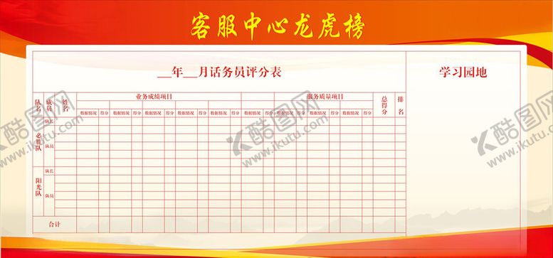 编号：90249210012157507854【酷图网】源文件下载-客服中心展板