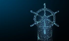 矢量航海科技名片模版