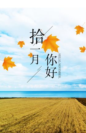蓝天蝴蝶唯美意境海报