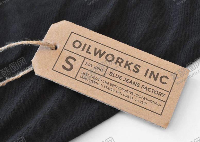 编号：92046509170659011831【酷图网】源文件下载-服装吊牌标签样机