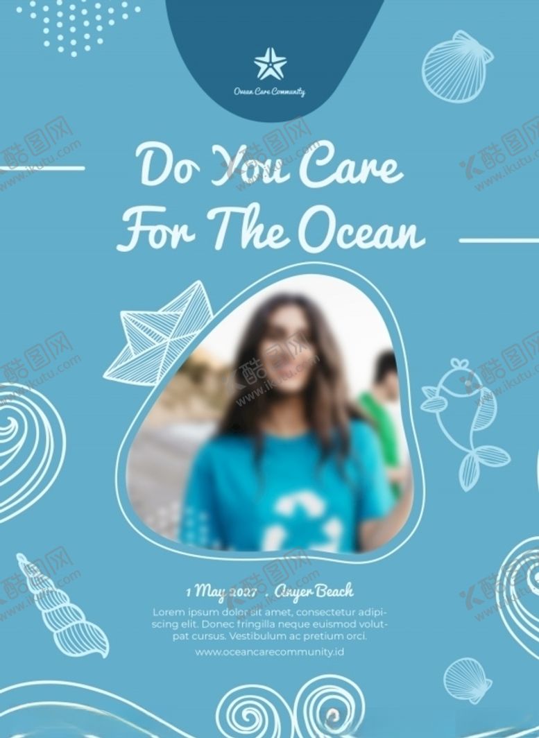 编号：56909509122359124030【酷图网】源文件下载-世界海洋日海报模板