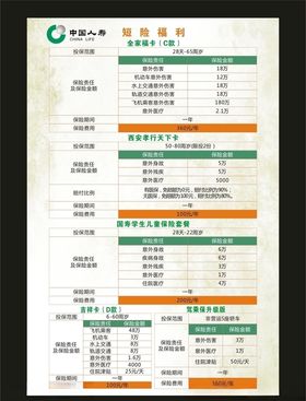 保险宣传彩页