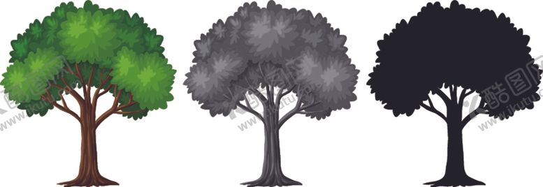 编号：92189005010124322680【酷图网】源文件下载-卡通大树矢量图