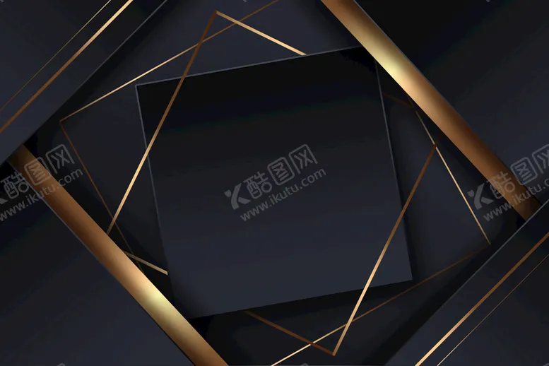 编号：68194509141726586851【酷图网】源文件下载-金色花纹黑色背景